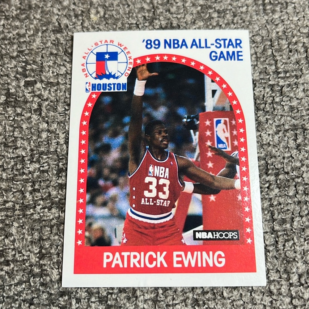 1989 NBA Hoops All-Star Game Patrick Ewing Basketball Card #159